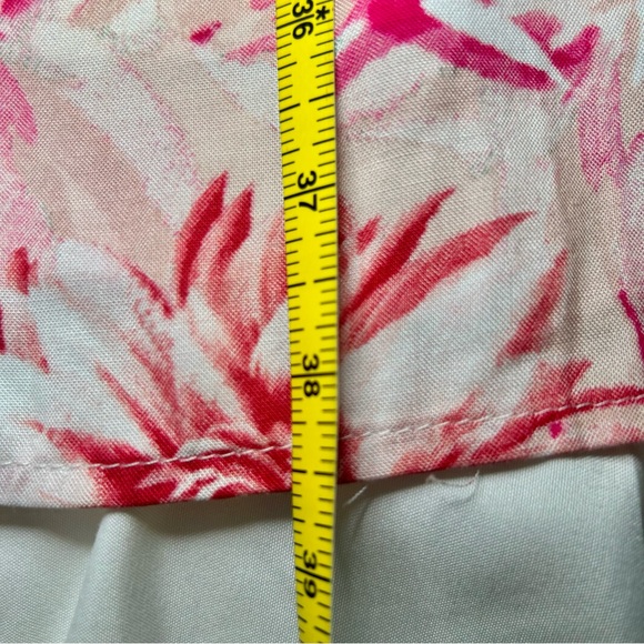 Andree by Unit Pink Floral Ruffle Sleeve Babydoll Dress Size 2X - Picture 12 of 16